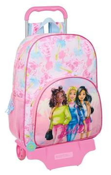 Imagen de Mochila con Carro Barbie "Painterly" 33X42X14Cm