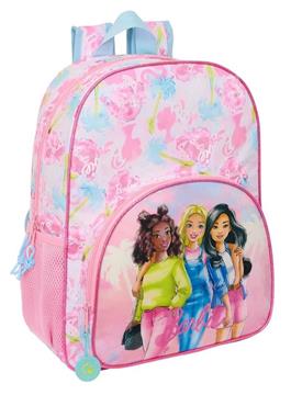 Imagen de Mochila Adaptable a Carro Barbie "Painterly" 33X42X14Cm