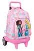 Imagen de Mochila Grande Con Ruedas Compact Evol. Ext. Barbie "Painterly" 33X45X22Cm