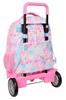 Imagen de Mochila Grande Con Ruedas Compact Evol. Ext. Barbie "Painterly" 33X45X22Cm