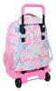 Imagen de Mochila Grande Con Ruedas Compact Extraible Barbie "Painterly" 33X45X22Cm