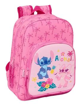 Imagen de Mochila Infantil Adapt.Carro Stitch "Chill" 26x34x11 Cm