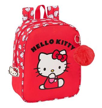 Imagen de Mochila Guarderia Adaptable a Carro Hello Kitty "Iconic" 22X27X10Cm