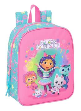Imagen de Mochila Guarderia Adapt.Carro Gabby'S Dollhouse "Confetti" 22x27x10 Cm
