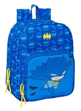 Imagen de Mochila Guarderia Adapt.Carro C/Bolsillo Batman Preescolar 22x27x10 Cm