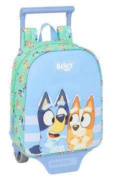 Imagen de Mochila con Carro Bluey "Sisters" 22x27x10 Cm