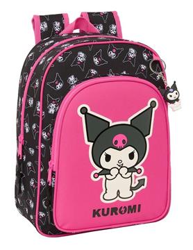 Imagen de Mochila Infantil Adapt.Carro Kuromi 26x34x11 Cm