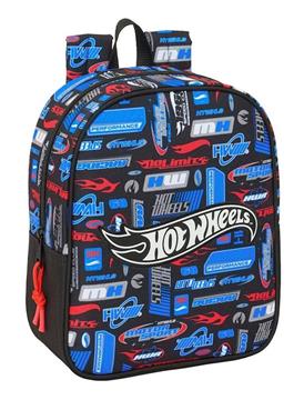 Imagen de Mochila Guarderia Adapt.Carro Hot Wheels 22x27x10 Cm