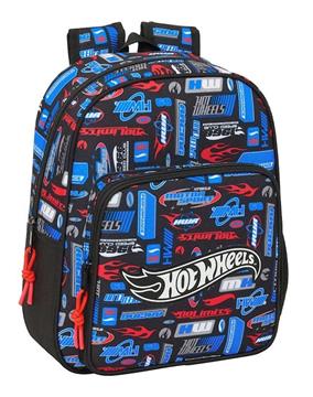 Imagen de Mochila Infantil Adapt.Carro Hot Wheels 27x33x10 Cm