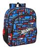 Imagen de Mochila Junior Adaptable a Carro Hot Wheels 32x38x12 Cm