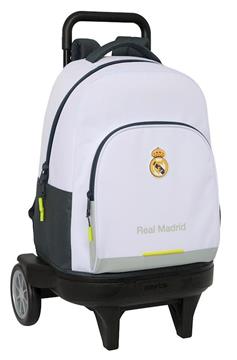 Imagen de Mochila Gde. C/Ruedas Compact Evol. Ext. Real Madrid Equip. 25/26 33x45x22 Cm