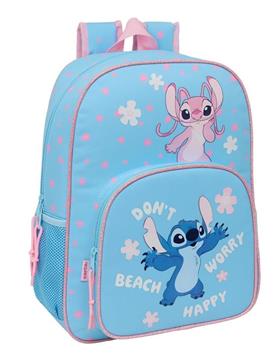 Imagen de Mochila Adaptable a Carro Stitch "Happy" 33x42x14 Cm