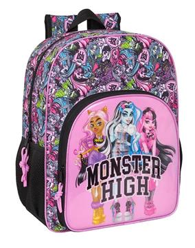 Imagen de Mochila Adaptable a Carro Monster High "Drama" 33X42X14Cm