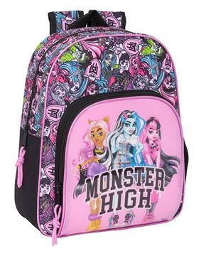 Imagen de Mochila Infantil Adaptable a Carro Monster High "Drama" 28X34X10Cm