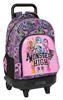 Imagen de Mochila Grande Con Ruedas Compact Extraible Monster High "Drama" 33X45X22Cm