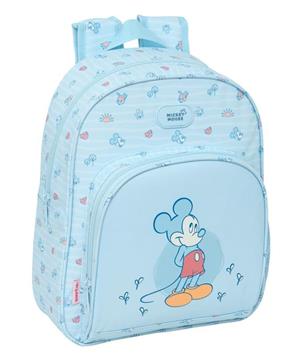 Imagen de Mochila Infantil Adapt.Carro Mickey Mouse "Baby" 28x34x10 Cm