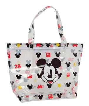 Imagen de Bolso Shopping Con Cremallera Mickey Mouse "Beach" 54x35x17 Cm