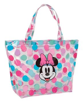 Imagen de Bolso Shopping Con Cremallera Minnie Mouse "Beach" 54x35x17 Cm