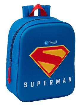 Imagen de Mochila Guarderia 3D Superman 3D 22x27x10 Cm