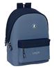 Imagen de Mochila Doble Para Portatil 15,6"+Usb El Pulpo "Azul" 31x44x18 Cm