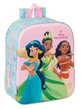 Imagen de Mochila Guarderia 3D Princesas Disney 3D 22x27x10 Cm