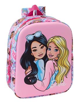 Imagen de Mochila Guarderia 3D Barbie 3D 22x27x10 Cm