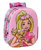 Imagen de Mochila 3D Barbie 3D 27x33x10 Cm