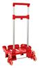 Imagen de Carro Portamochilas Plegab. Triple Rueda Trolley Rojo 32x88x23,5 Cm