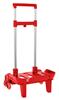Imagen de Carro Portamochilas Plegab. Triple Rueda Trolley Rojo 32x88x23,5 Cm