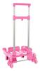 Imagen de Carro Portamochilas Plegab. Triple Rueda Trolley Rosa Claro 32x88x23,5 Cm