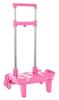Imagen de Carro Portamochilas Plegab. Triple Rueda Trolley Rosa Claro 32x88x23,5 Cm