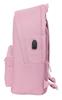 Imagen de MOCHILA DOBLE PARA PORTATIL 15,6" CON USB MUNICH BASICOS "ROSA" 31X44X18 CM