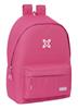 Imagen de MOCHILA DOBLE PARA PORTATIL 15,6" CON USB MUNICH BASICOS "FUCSIA" 31X44X18 CM