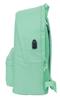 Imagen de MOCHILA DOBLE PARA PORTATIL 15,6" CON USB MUNICH BASICOS "TURQUESA" 31X44X18 CM