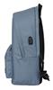 Imagen de MOCHILA DOBLE PARA PORTATIL 15,6" CON USB MUNICH BASICOS "GRIS" 31X44X18 CM