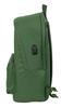 Imagen de MOCHILA DOBLE PARA PORTATIL 15,6"+USB REAL MADRID CHICA CAQUI 31X44X18 CM