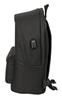 Imagen de Mochila Doble Para Portatil 15,6"+Usb Atco. De Madrid Teen Black 31x44x18 Cm