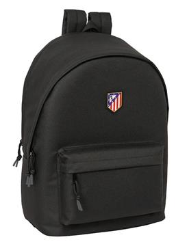 Imagen de Mochila Doble Para Portatil 15,6"+Usb Atco. De Madrid Teen Black 31x44x18 Cm