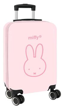 Imagen de Trolley Cabina 20" Miffy "Flores" 34,5x55x20 Cm