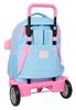 Imagen de Mochila Gde. C/Ruedas Compact Evol. Ext. Blackfit8 "Smile" 33x45x22 Cm