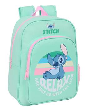 Imagen de Mochila Infantil Adapt.Carro Stitch 26X34X11Cm