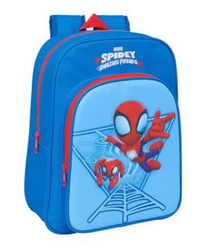 Imagen de Mochila Infantil Adapt.Carro Spidey 26X34X11Cm