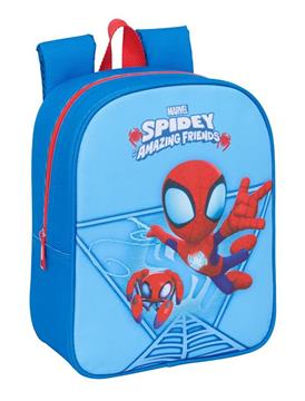 Imagen de Mochila Guarderia Adapt.Carro Spidey 22X27X10Cm