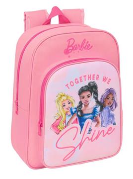 Imagen de Mochila Infantil Adapt.Carro Barbie 26X34X11Cm