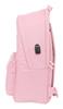 Imagen de Mochila Doble Para Portatil 15,6"+Usb El Ganso Basics "Pink" 31x44x18 Cm