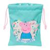 Imagen de Saquito Merienda Peppa Pig "Pretty Flowers" 20X25Cm
