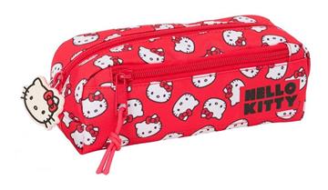 Imagen de Portatodo Triple Pequeño Hello Kitty "Iconic" 22X8,5X6Cm