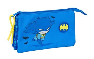 Imagen de Portatodo Triple Batman Preescolar 22x12x3 Cm