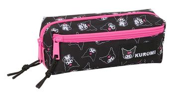 Imagen de Portatodo Triple Peq. C/Goma Elast. 22Cm Kuromi 22x8,5x6 Cm