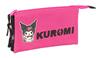 Imagen de Portatodo Triple Kuromi 22x12x3 Cm